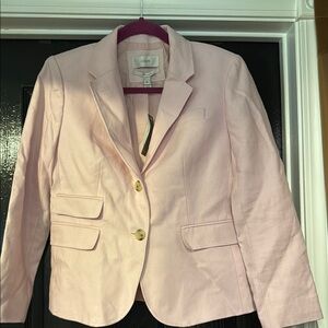 J. Crew Women's Linen Pink Blazer